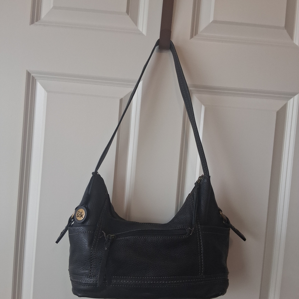 The Sak Black Leather Shoulder Bag